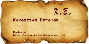 Keresztes Barabás névjegykártya